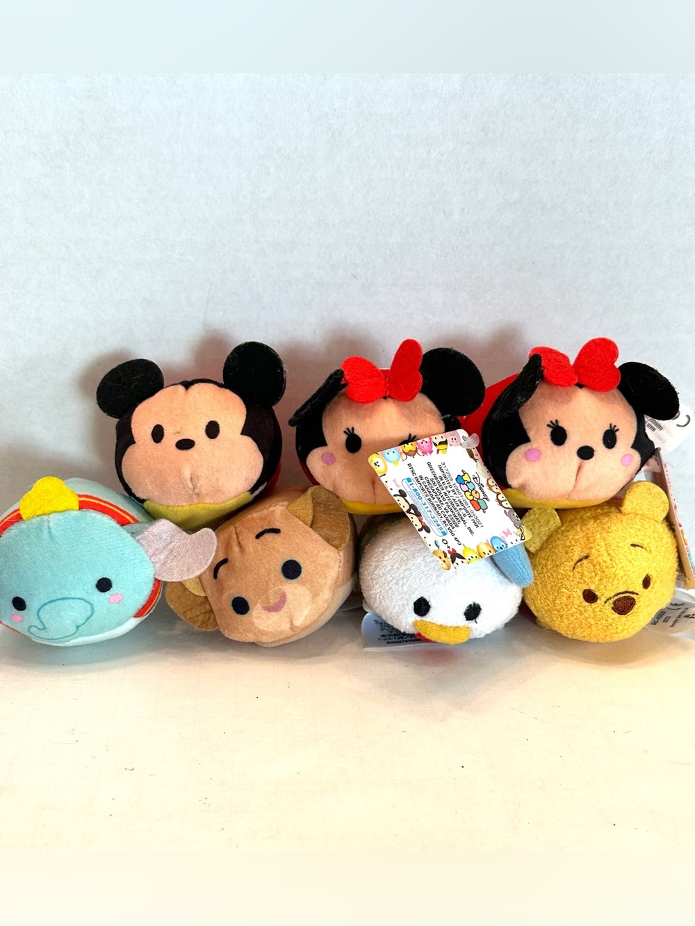 Disney Tsum Tsum Plush Set - Yellow, Blue, Red, Black, Pink, Teal